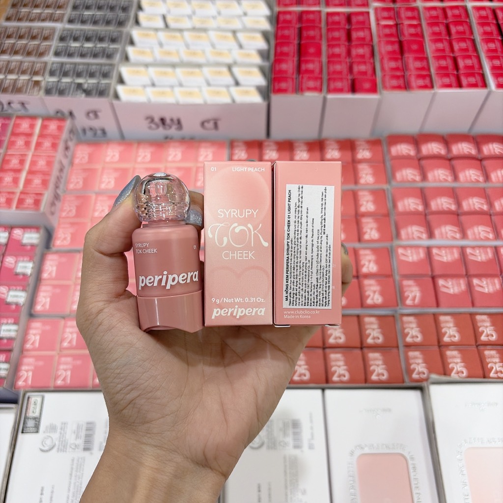 Má Hồng Kem Peripera Syrupy Tok Cheek 9g CT - Ảnh 3