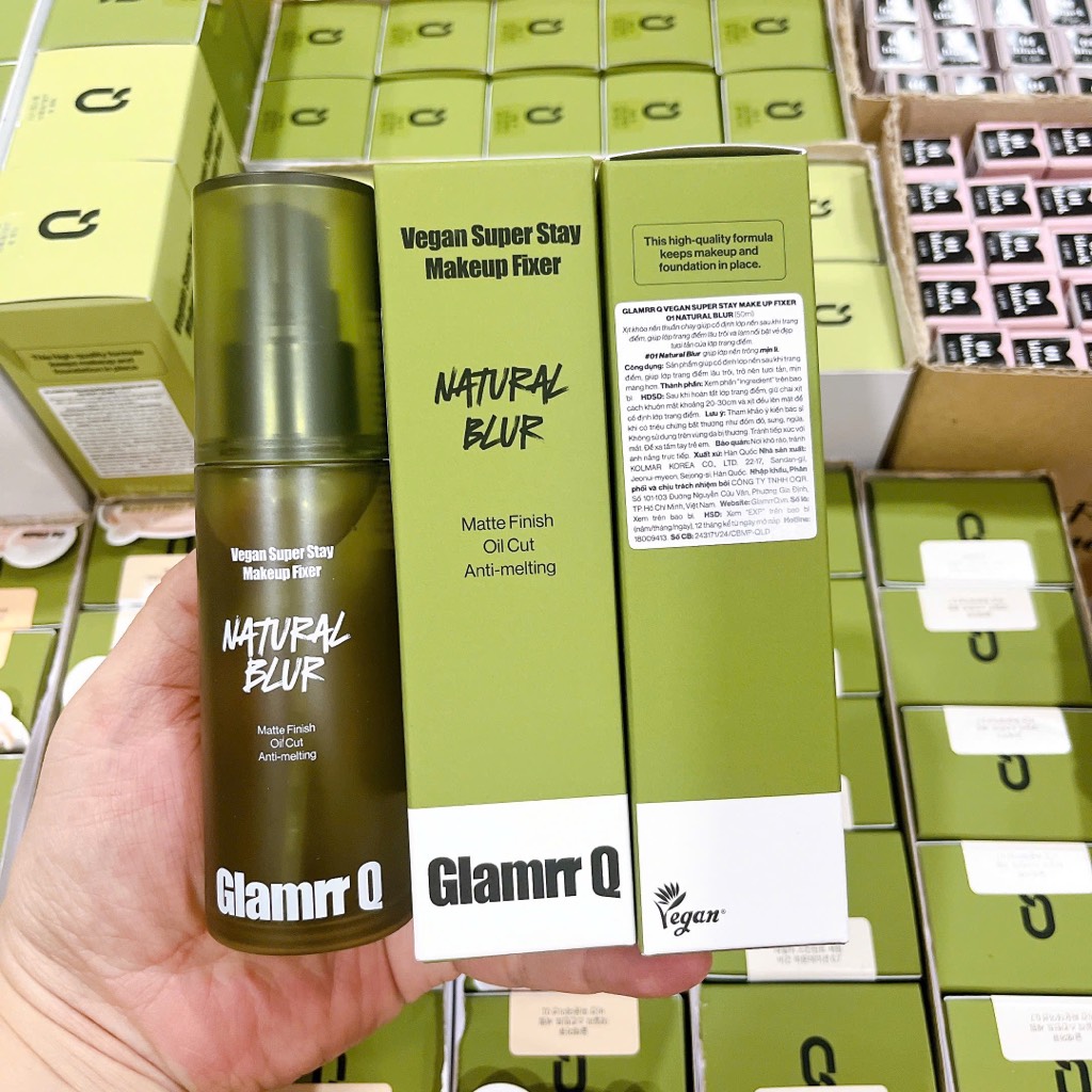 Xịt Makeup GLAMRR Q Vegan Super Stay Make Up Fixer CT - Ảnh 8