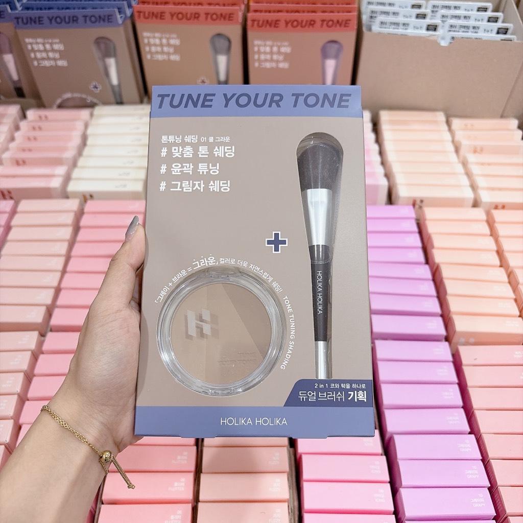Set Phấn Tạo Khối HOLIKA HOLIKA Tune Your Tone Kèm Cọ 2in1 - Ảnh 6