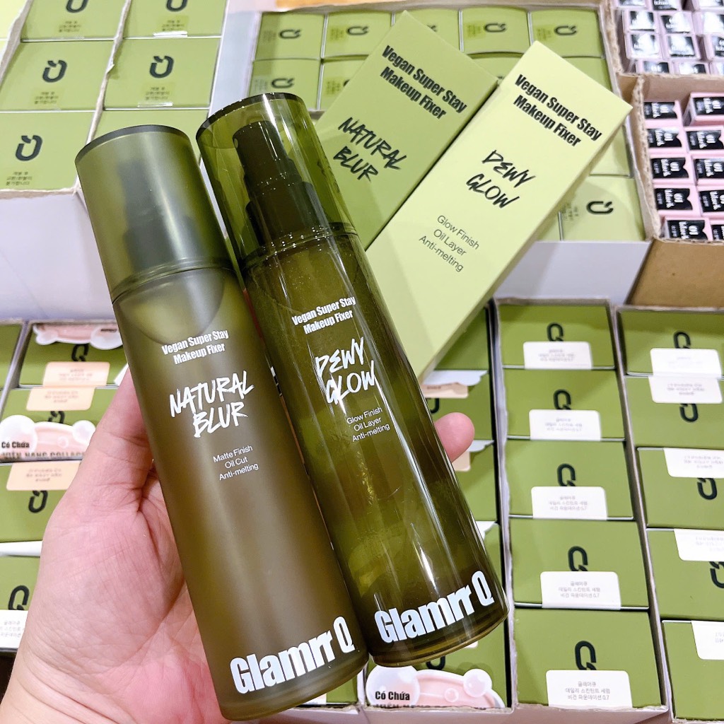 Xịt Makeup GLAMRR Q Vegan Super Stay Make Up Fixer CT - Ảnh 2