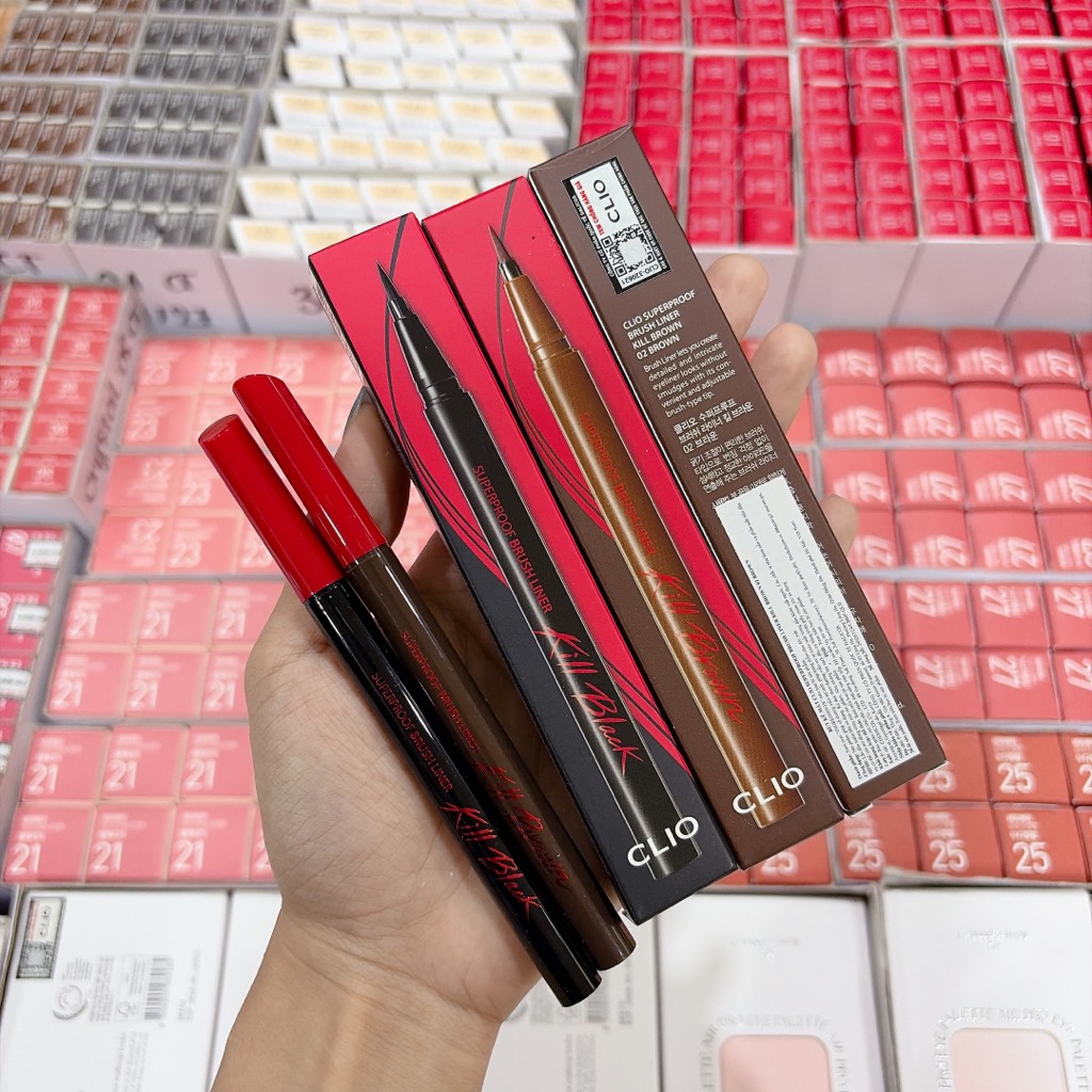 Kẻ Mắt Clio Superproof Brush Liner CT - Ảnh 2