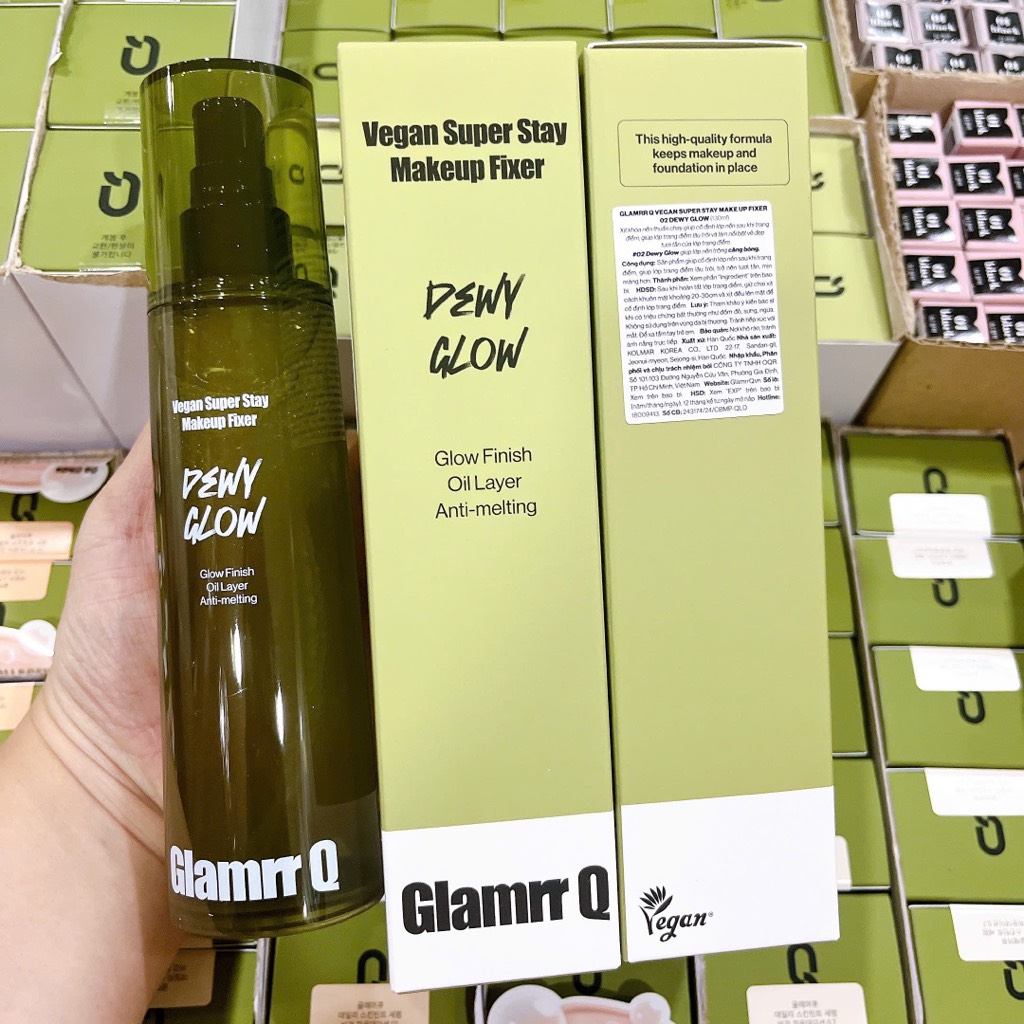 Xịt Makeup GLAMRR Q Vegan Super Stay Make Up Fixer CT - Ảnh 4