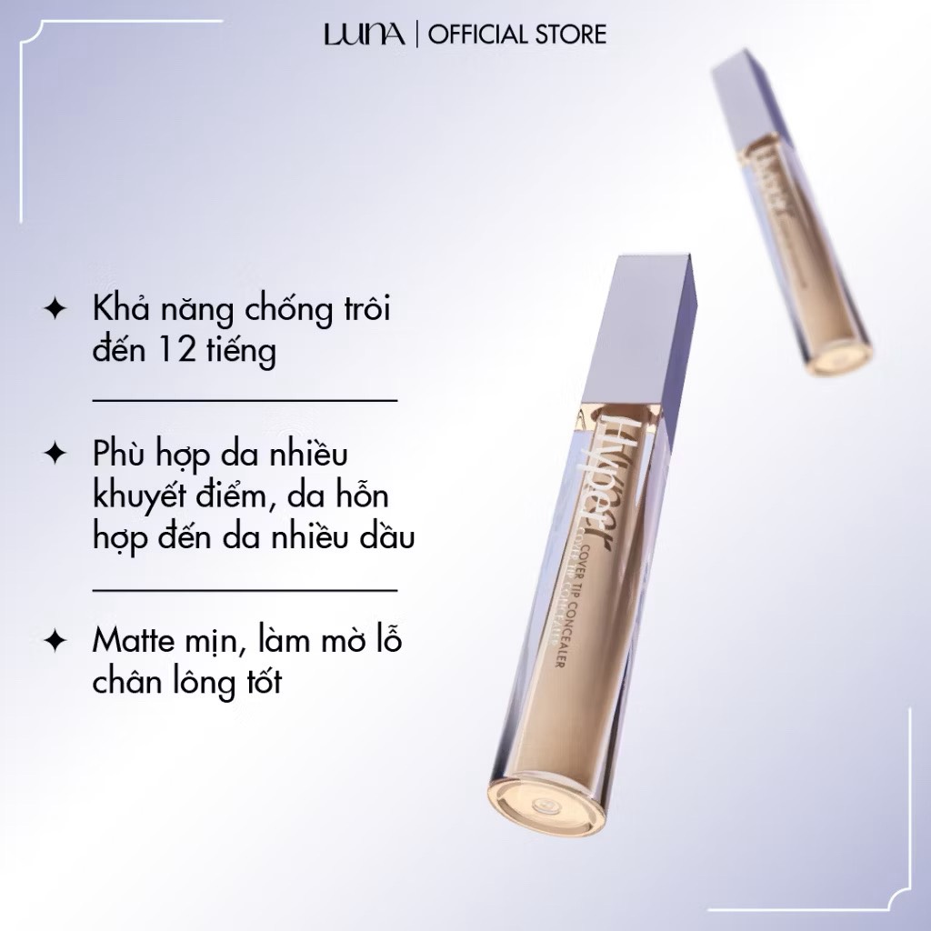 Che Khuyết Điểm Luna Hyper Cover Tip Concealer 6g CT - Ảnh 5