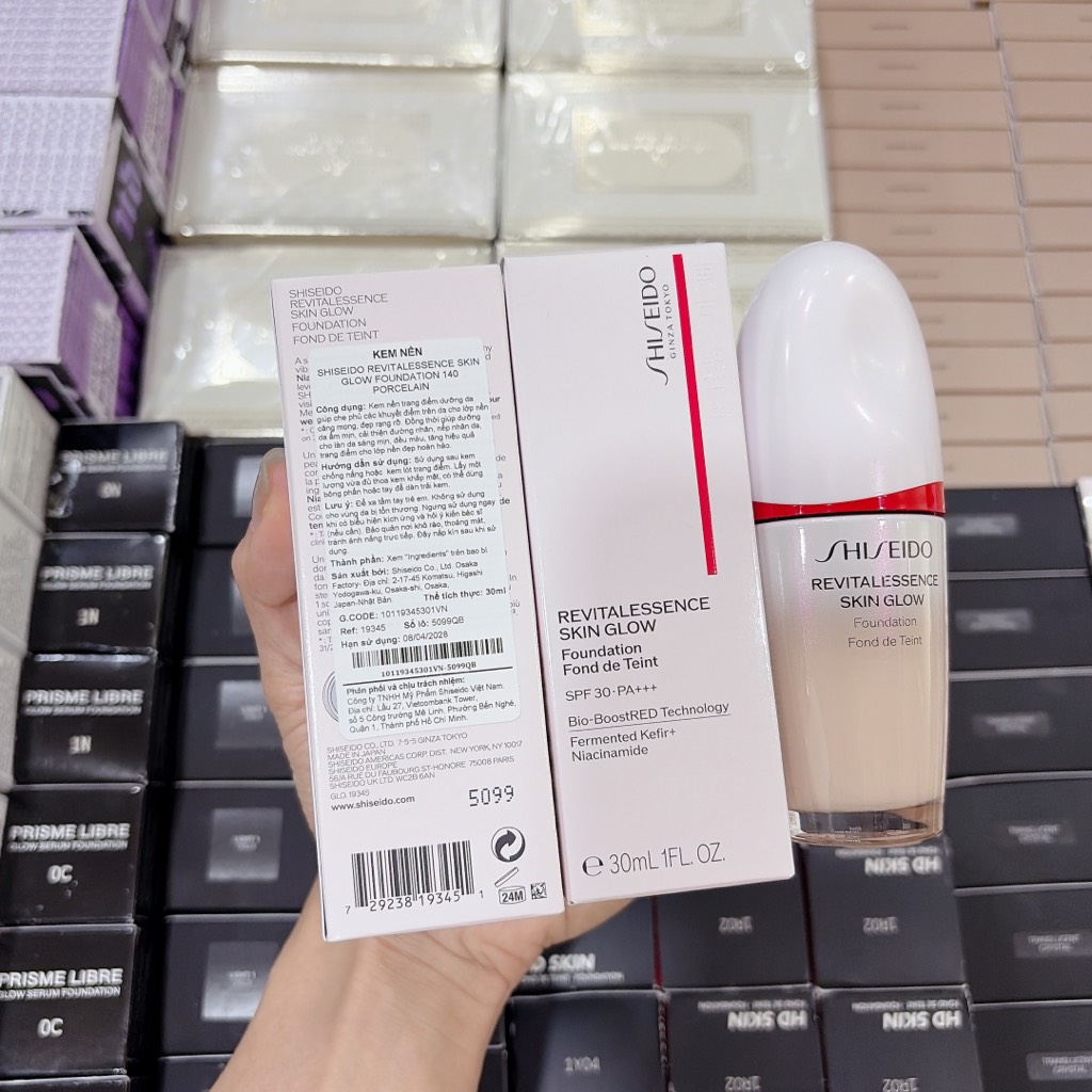 Kem Nền Shiseido Revital Essence Skin Glow 30ml - Ảnh 3