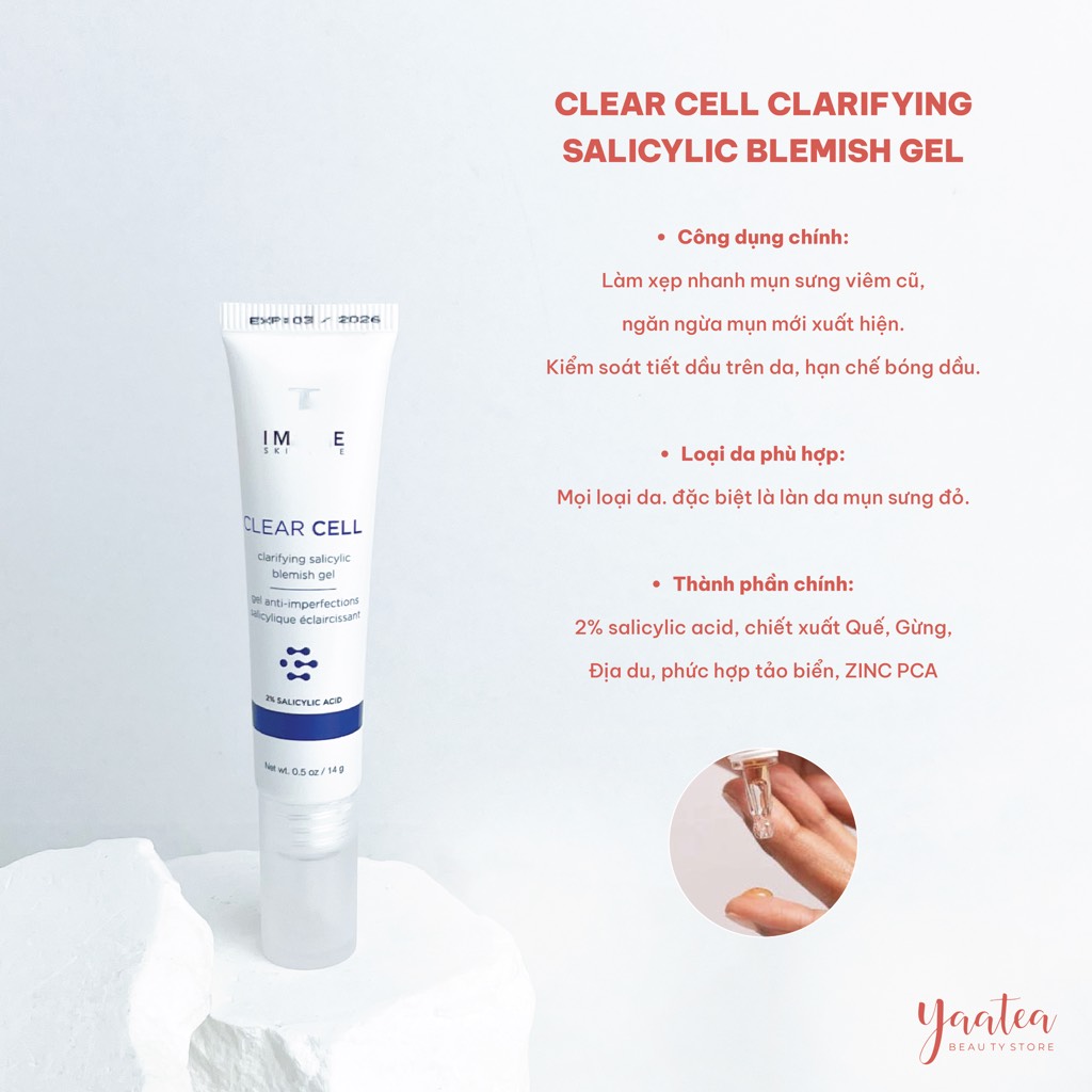 Gel Chấm Mụn Image Clear Cell Clarifying Salicylic Blemish 14g CT - Ảnh 5