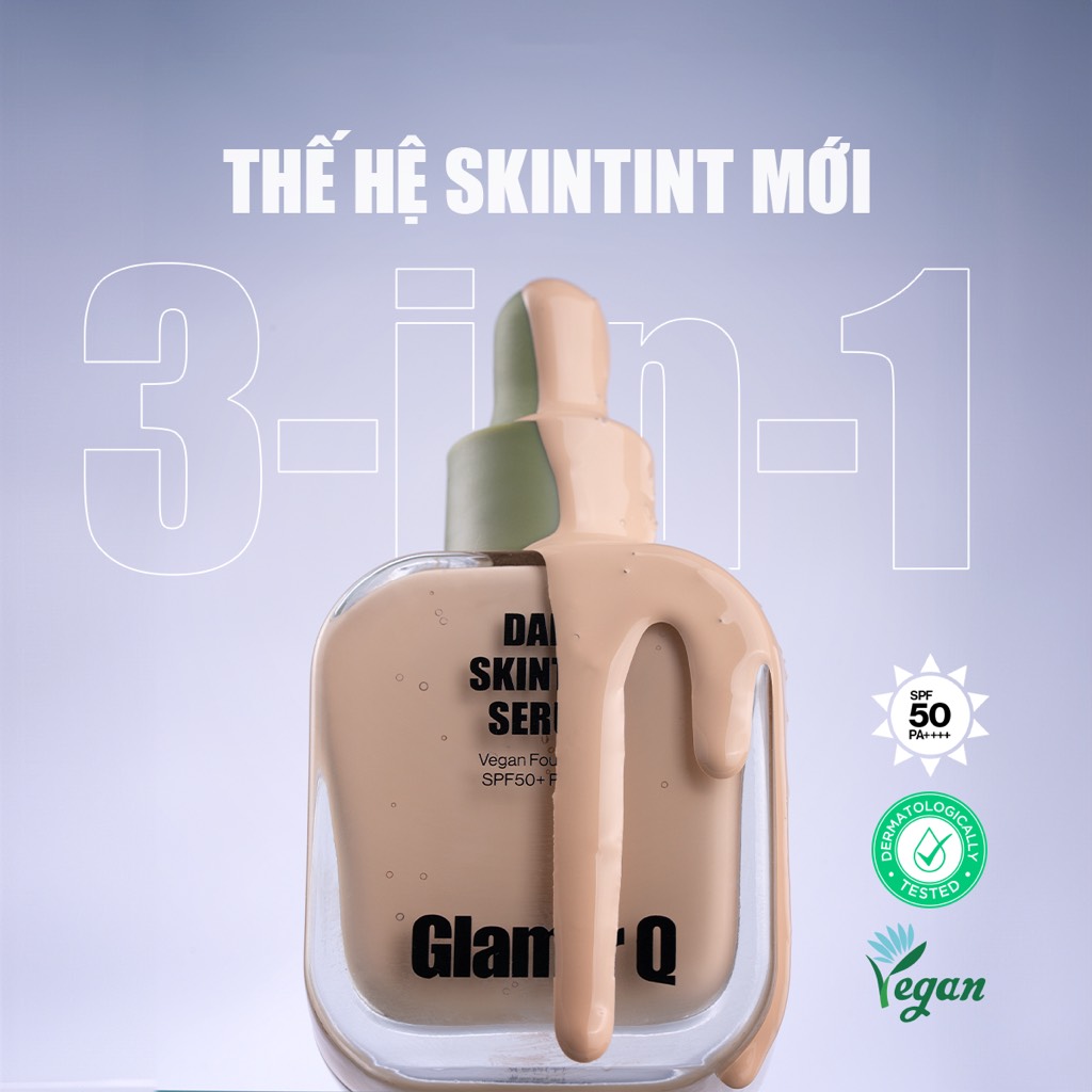 Nền Glamrr Q Daily SkinTint Serum Vegan 30ml CT - Ảnh 4