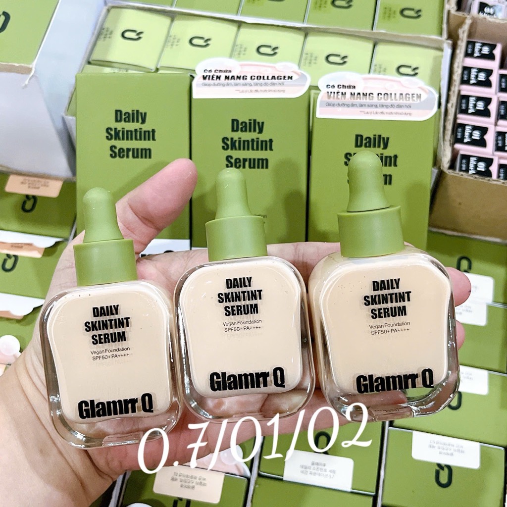 Nền Glamrr Q Daily SkinTint Serum Vegan 30ml CT - Ảnh 2