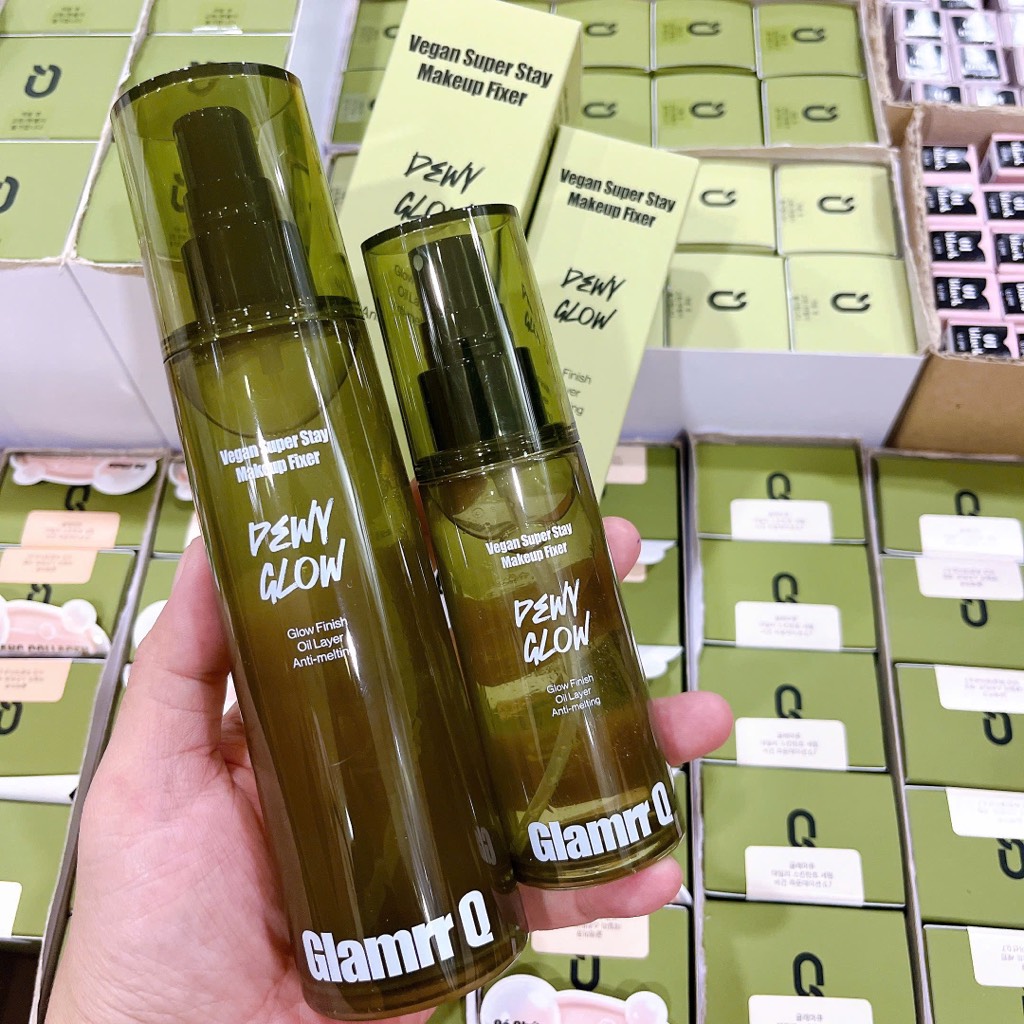 Xịt Makeup GLAMRR Q Vegan Super Stay Make Up Fixer CT - Ảnh 7